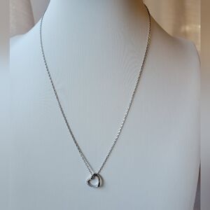 Sterling Silver Heart Pendant Necklace